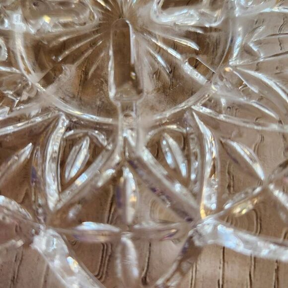 Federal clear petal class chamber maid candlestick holder vintage '60s Victorian - Picture 3 of 4